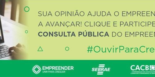 Consulta pública avalia o Programa Empreender
