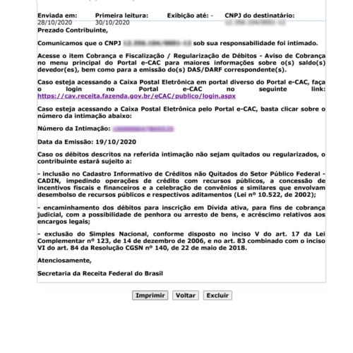 Receita confirma que não haverá exclusão do Simples Nacional