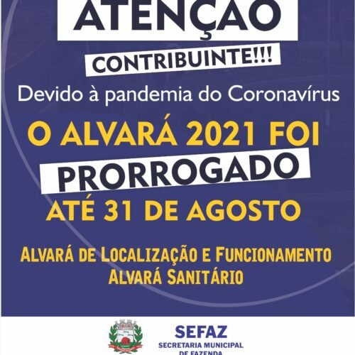 Prefeitura prorroga vencimento de alvarás municipais, em Tangará da Serra